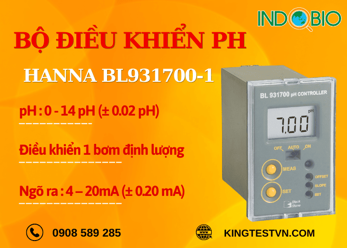 Bộ điều khiển pH tích hợp bơm BL931700-1